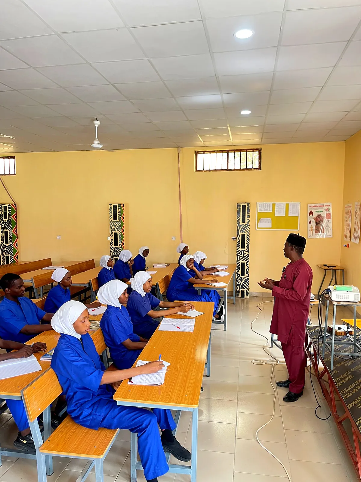 Student nurses in a lecture